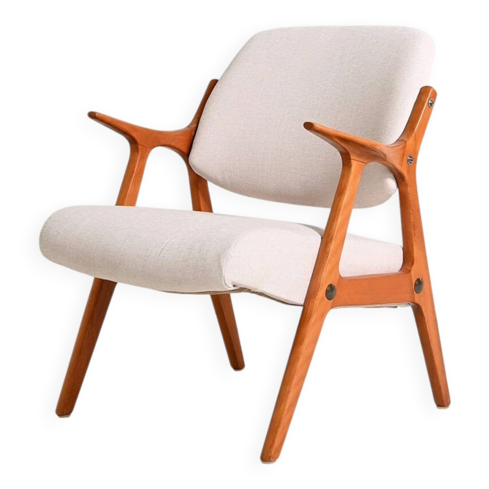 Scandinavian oak armchair, 1960s