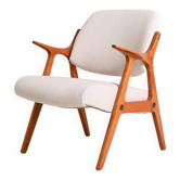 Fauteuil en chêne scandinave, années 1960