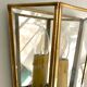 Brass wall lamp, mirror 50s