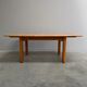 Large solid oak dining table by Wasa, 1990s