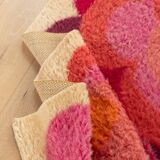 Desso Space Age carpet, 1970s, beige with berry tones