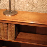 Library corner oak shelf