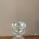 Vintage faceted glass carafe