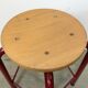 Tabouret d'école industriel vintage, années 1970