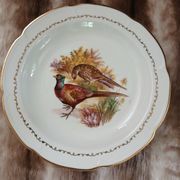 5 antique deep plates in porcelain