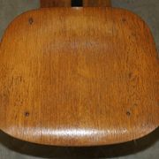 Six vintage mid-century modern folding stadium seats with new bases.