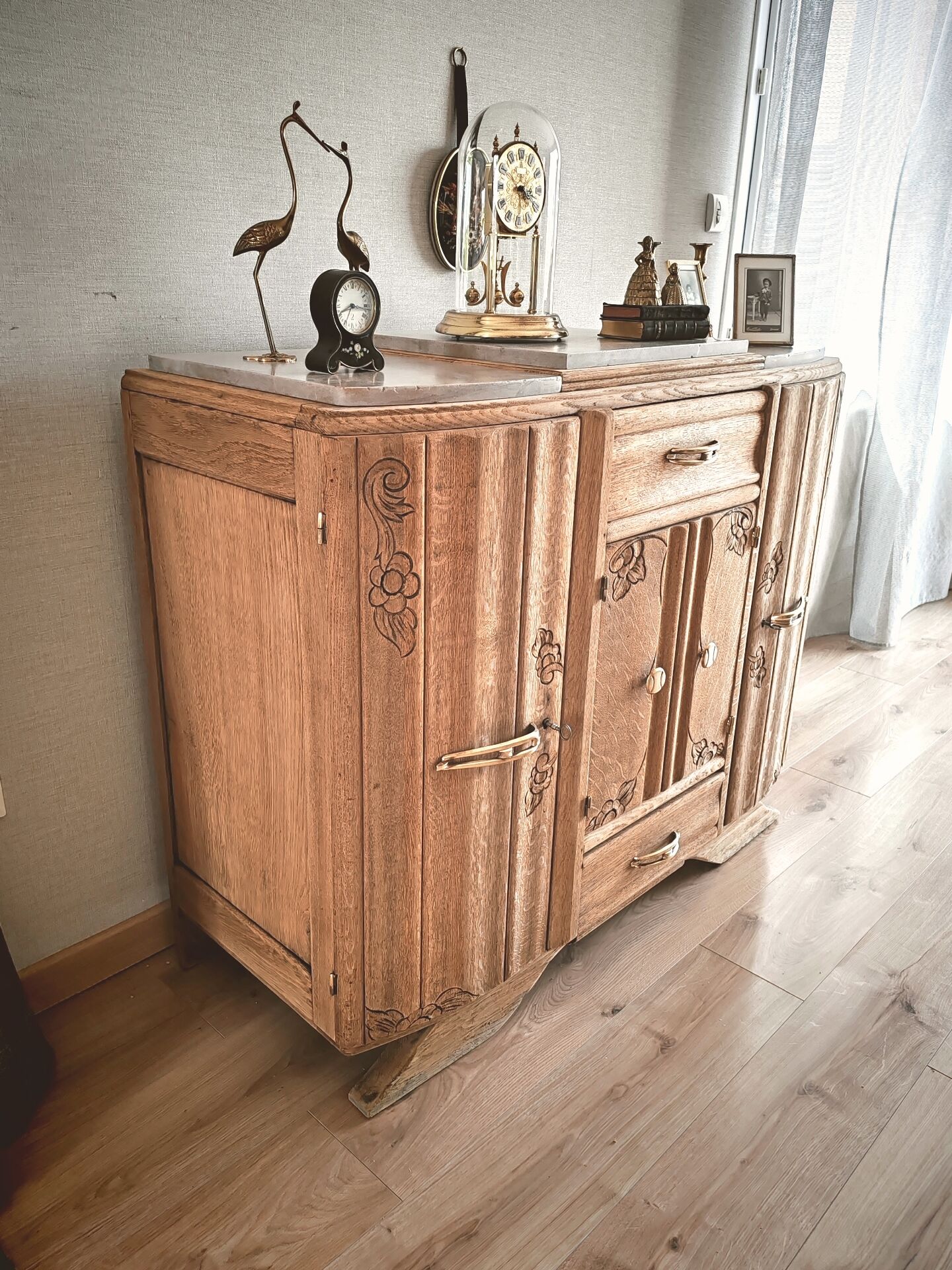 Buffet style art déco en chêne