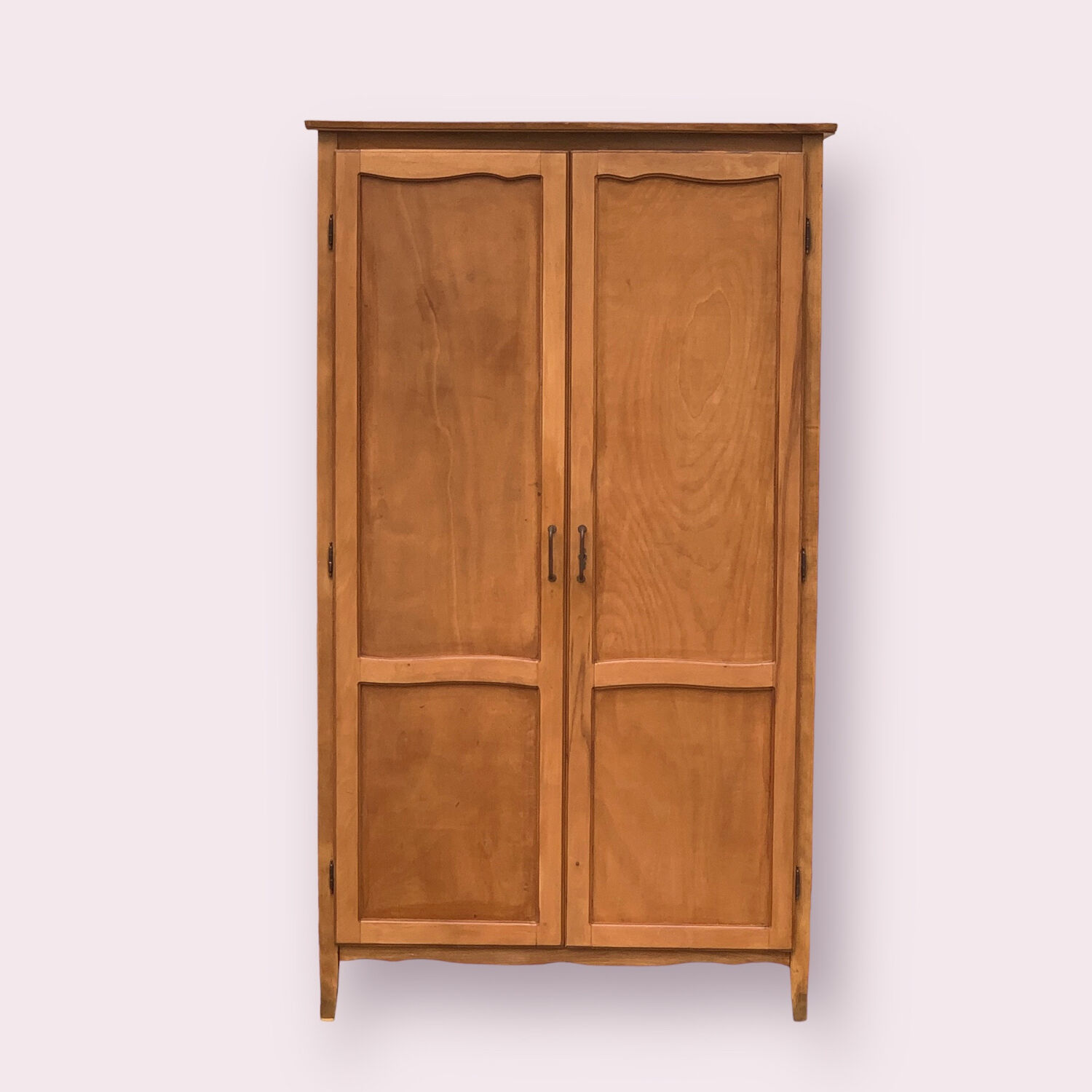 Parisian wardrobe vintage beech 1970