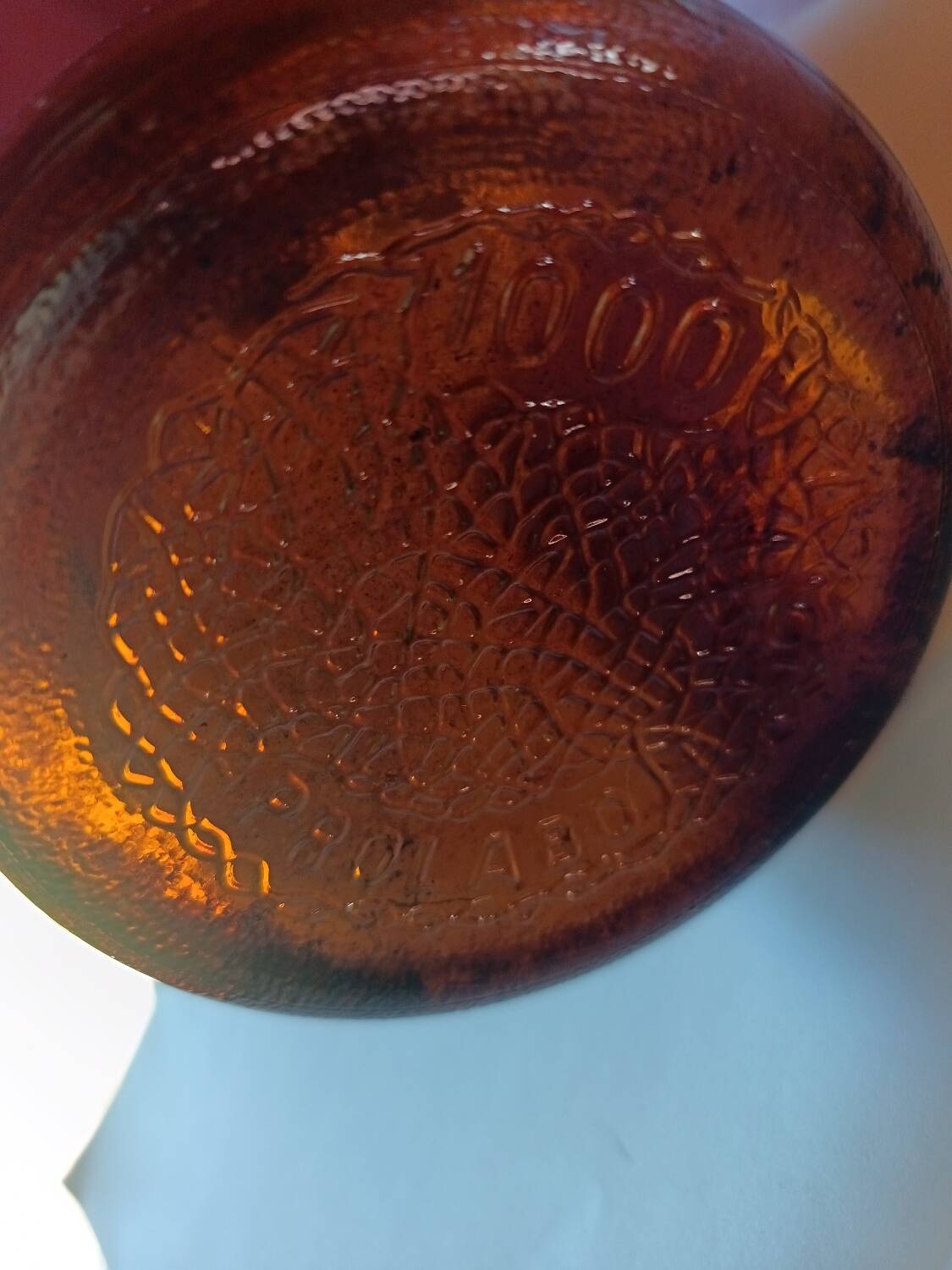 Amber apothecary bottle