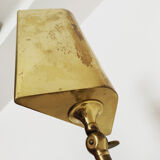 1970s adjustable brass floor lamp by Florian Schulz
