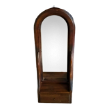 Wall mirror in arched frame with drawer