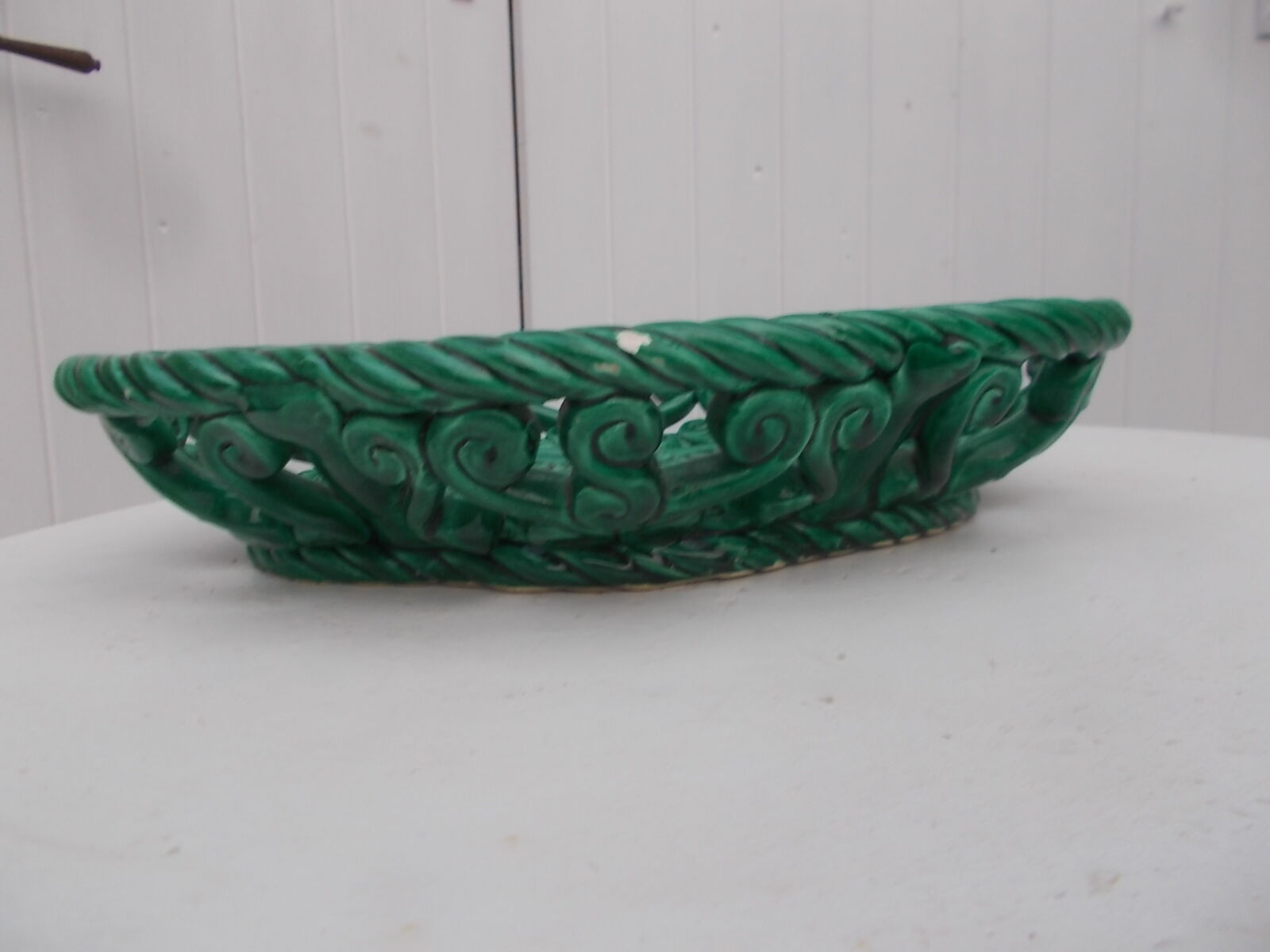 Braided ceramic fruit cup