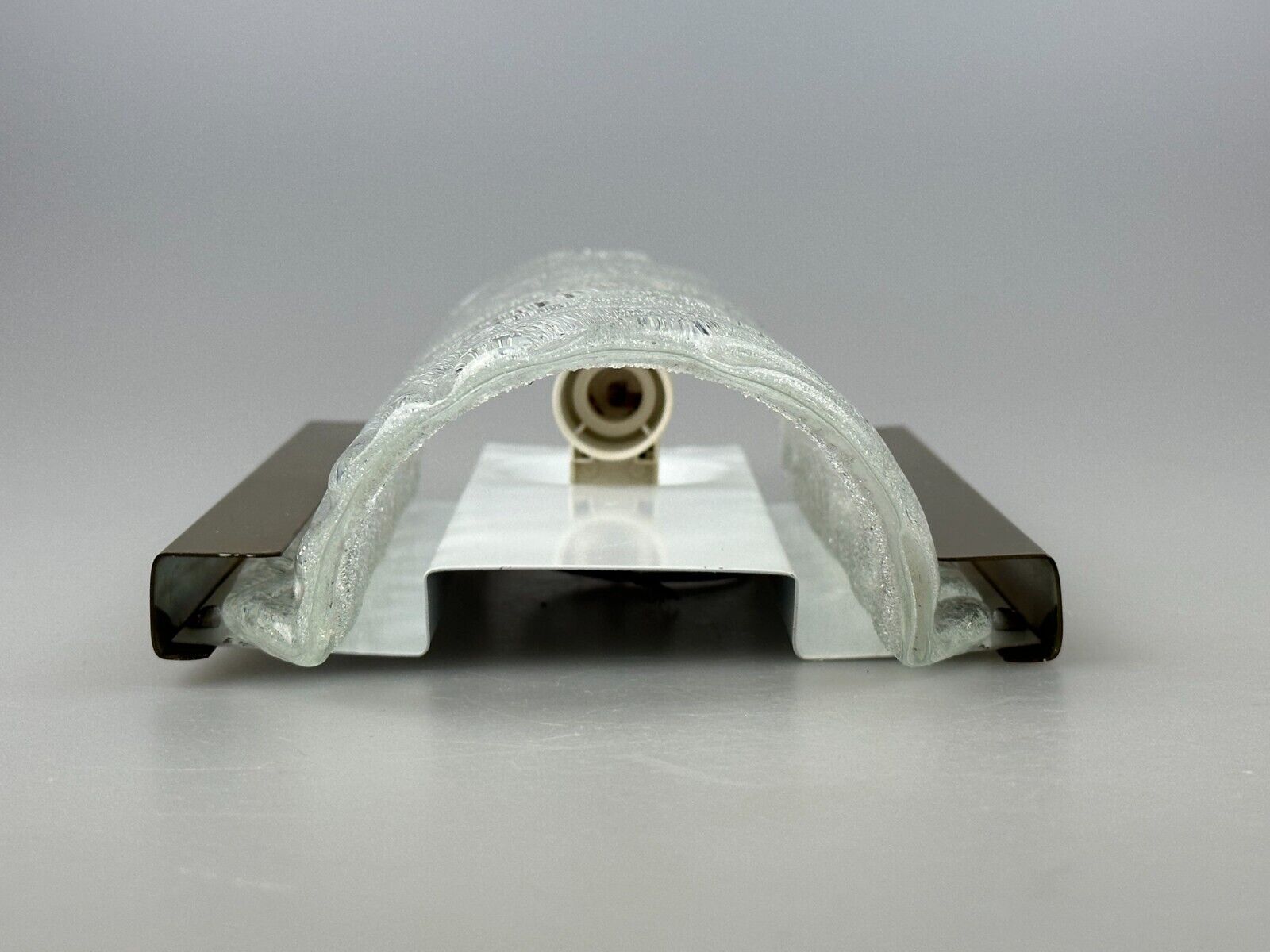 60s 70s wall lamp Fischer Leuchten Germany Wall Sconce Ice Glass Design