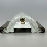 60s 70s wall lamp Fischer Leuchten Germany Wall Sconce Ice Glass Design