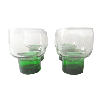 Vintage white wine glasses