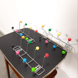 Colorful vintage wall coat rack