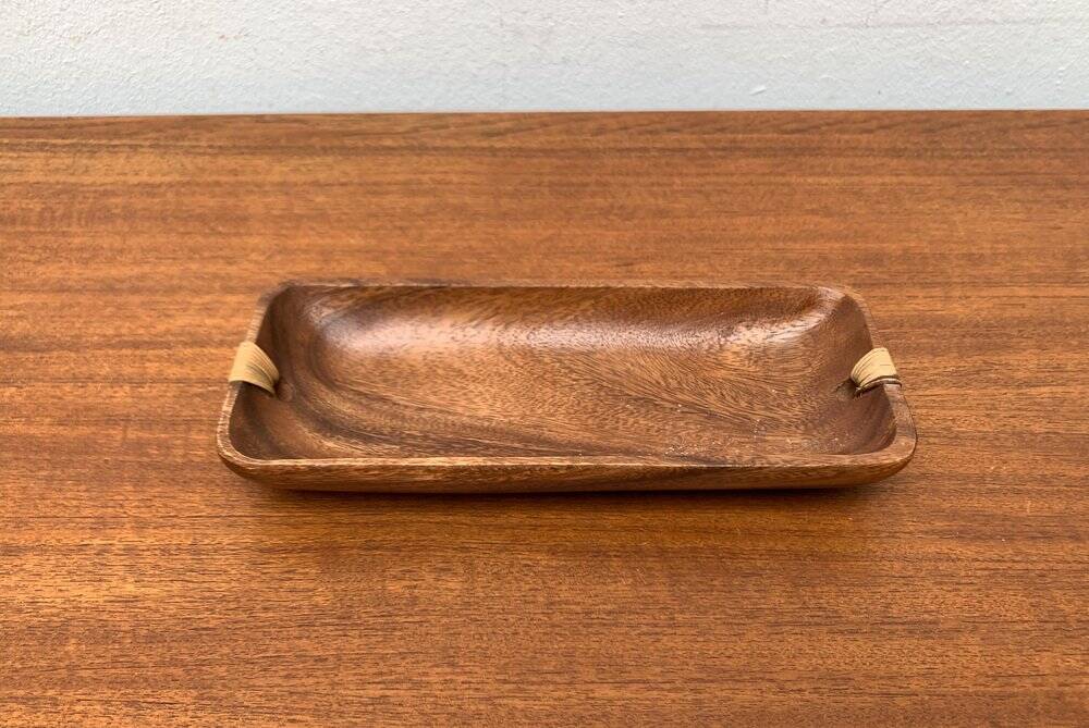 Teak bowl from the mid-century, 1960s.
