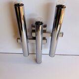 Sciolari Wall lamp metal Chrome Space Age, Italy 1970s