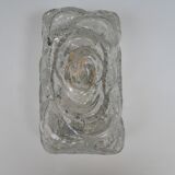 ERCO thick glass wall lamp from the 70s