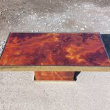 Rectangular coffee table Hervé Chapuis - 1970s