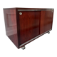 Georges Nelson storage unit on wheels by Mobilier International