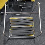 A set of 6 vintage  metal framed dinning chairs