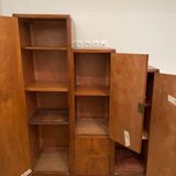 Asymmetrical geometric cabinet under ART DECO staircase slope