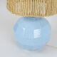 Lampe boule bleue mouchetée