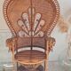 Emmanuelle chair Peacock vintage rattan