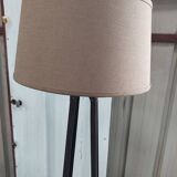 Dark brown industrial floor lamp