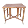 Old rattan table