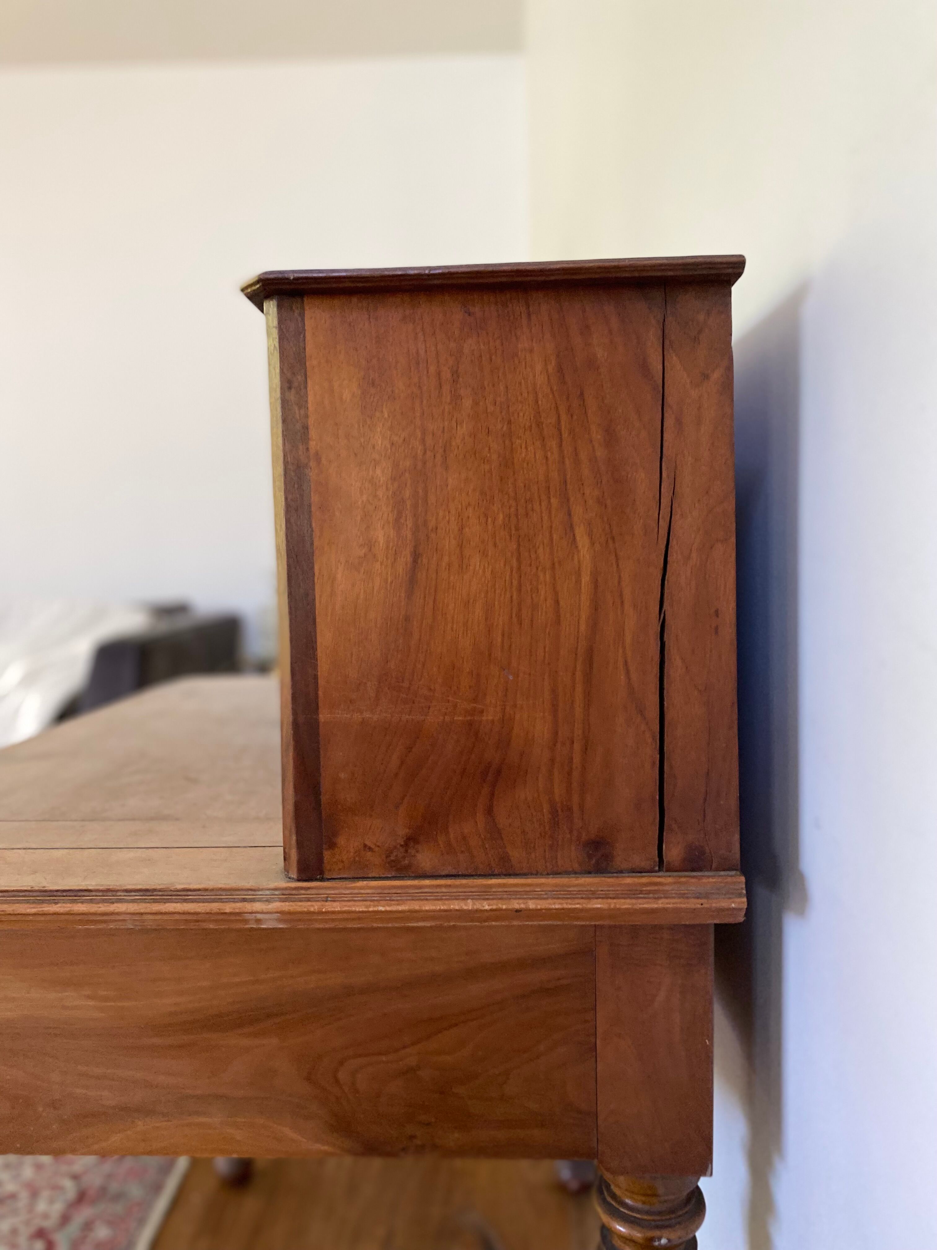 Vintage antique wooden desk