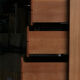High chest of drawers in solid elm from Maison Seltz