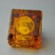Orange ice lighter by Antonio Imperatore, murano glass, Italy, 1970