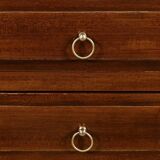 Small Chiffonnière Living Room Table in Mahogany, Louis XVI – 18th Century