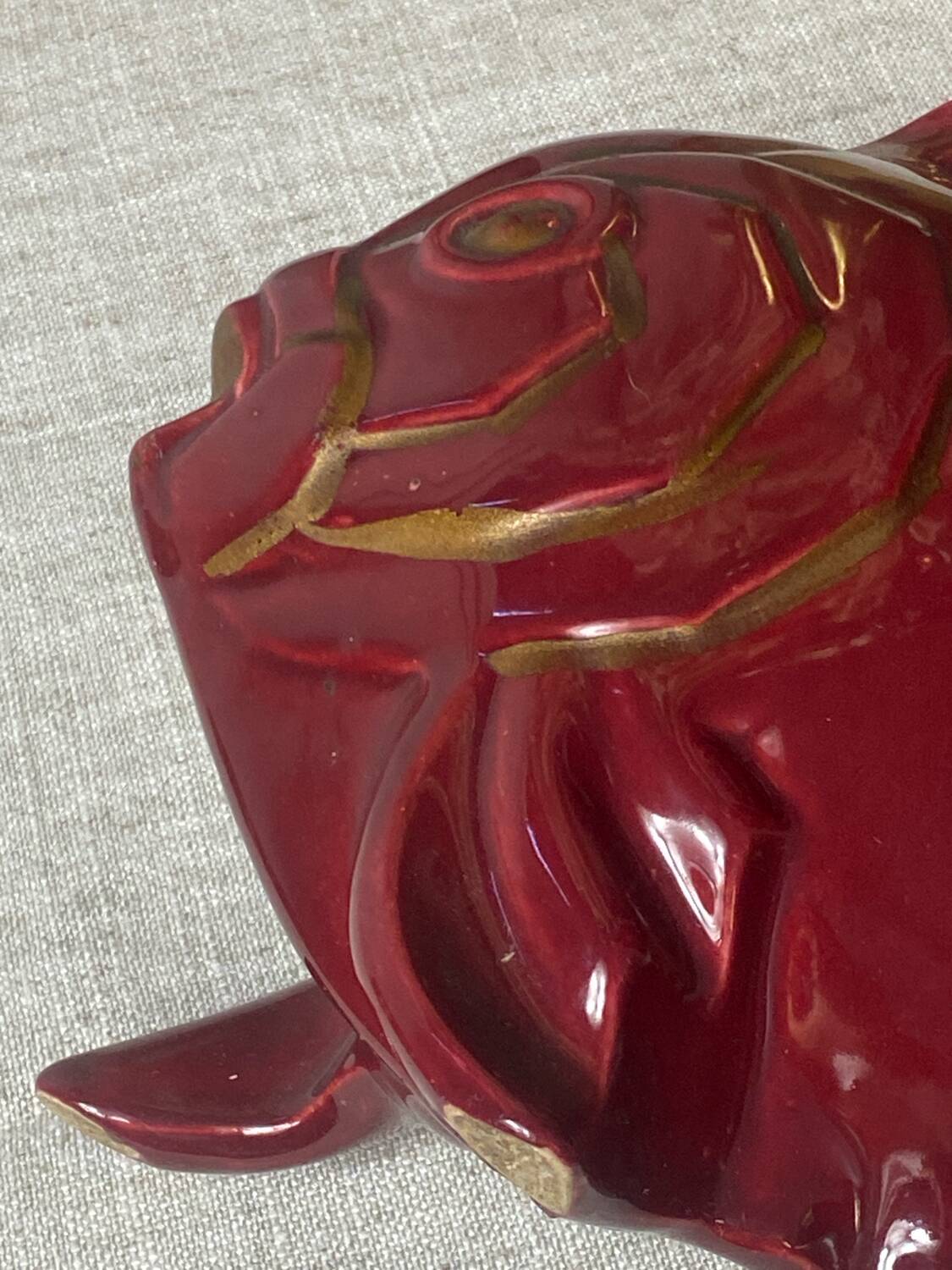 Earthenware fish, Art Deco by Géo Condé