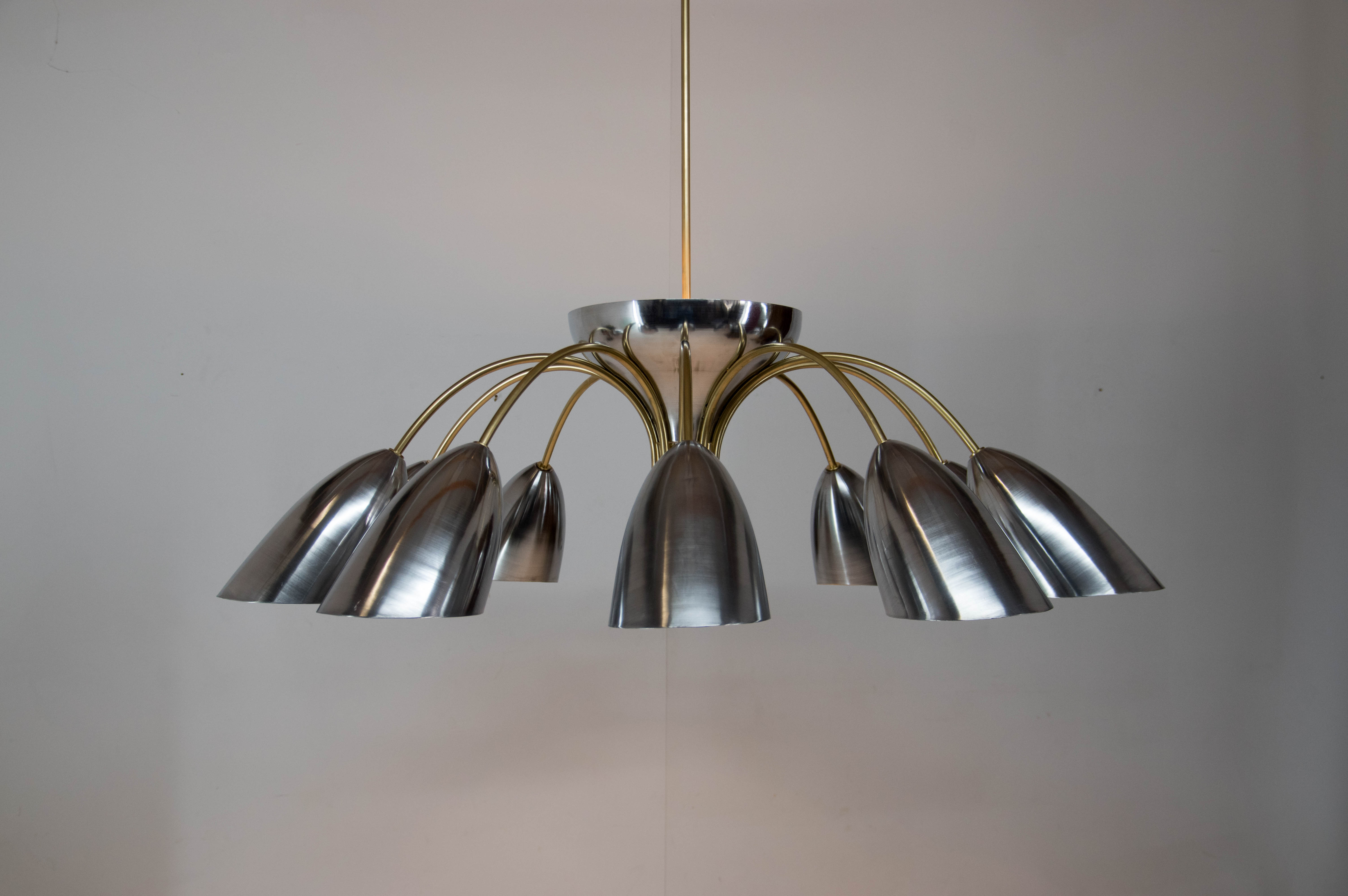 Huge space age chandelier, 1960