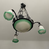 Glass paste chandelier