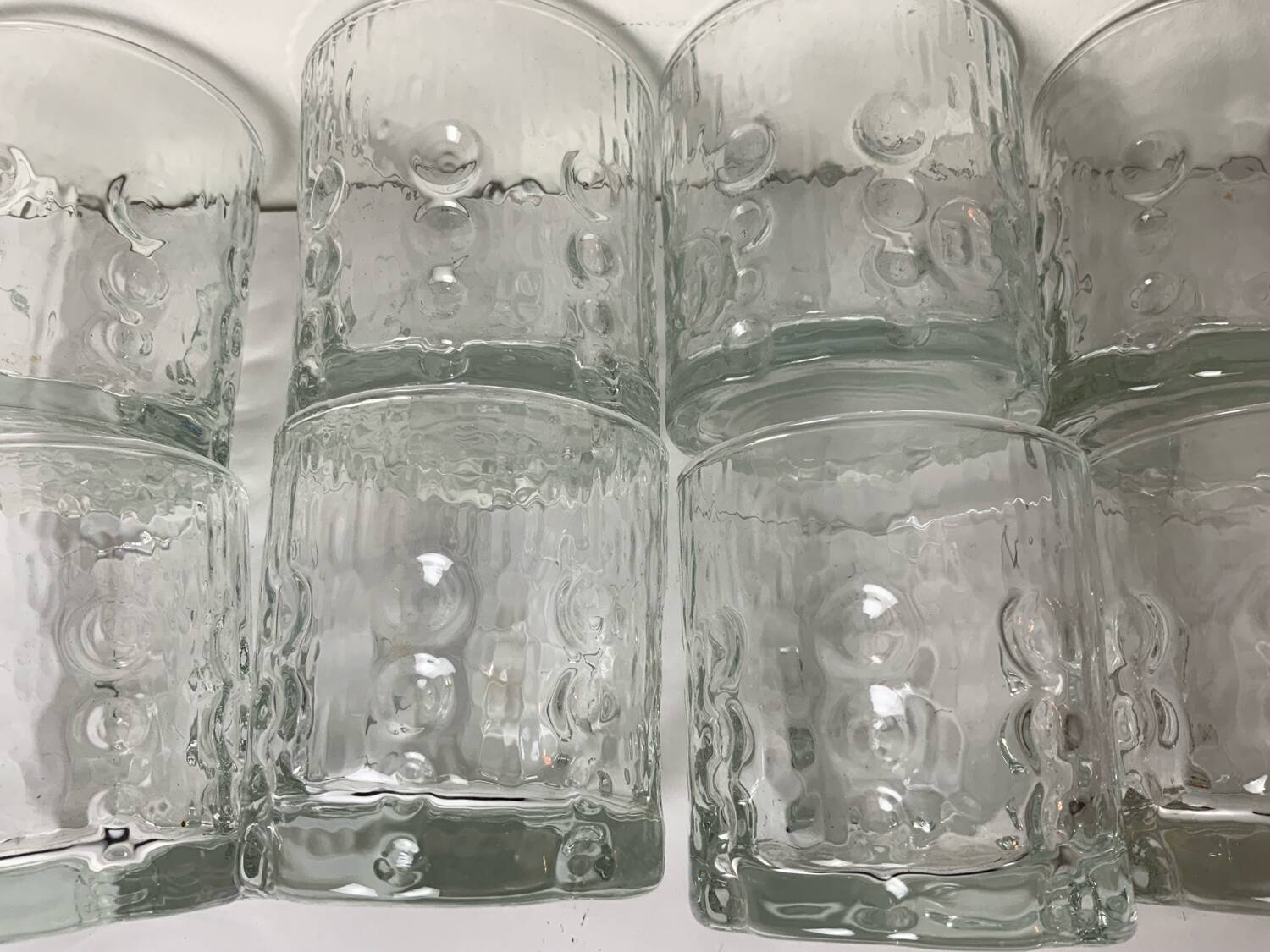8 verres vintage