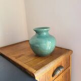 Light green ceramic vase