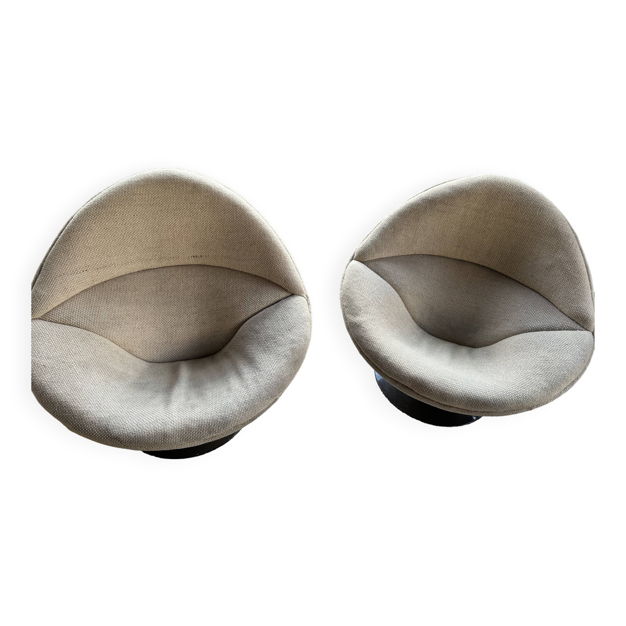 Pierre Paulin F422 Artifort Swivel Globe Armchairs