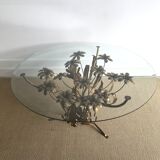 Florentine coffee table Hans Kögl golden metal