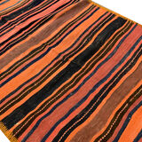 Vintage persian kilim rug- handmade oriental flat-weave rug- 125x363cm