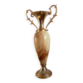 Onyx vase and gilded metal