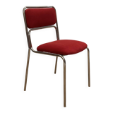 1970s chrome metal chairs, reupholstered
