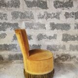 Velvet toad armchair