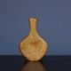 Maple Wood and Glass Sculptural Vase, 1980