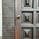 Cabinet brutaliste espagnol en pin teinté des années 60