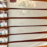 Christofle Atlantide, 6 table knives 24.5 cm very good condition