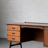 Writing desk by Louis Van Teeffelen for Wébé, Dutch design, 1950s